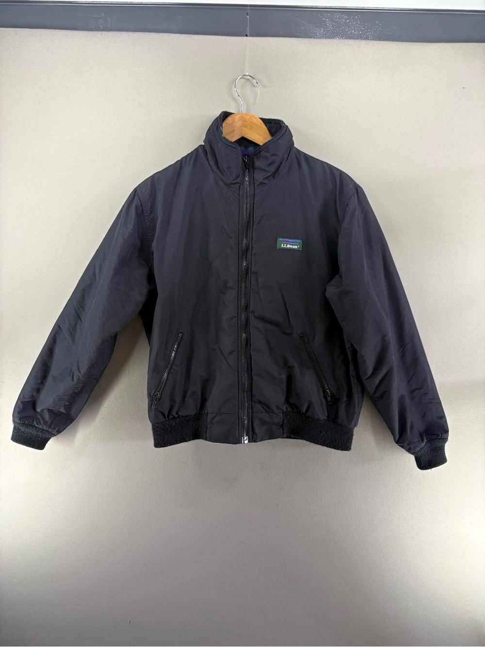 Vintage L.L Bean Warm Up Men Jacket Bomber Lined Fleece Retro USA Made Size M?